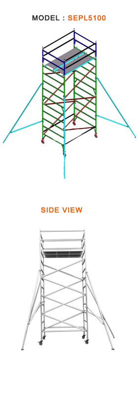 Mobile Aluminium Scaffolding 5100