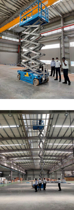 hydraulic battery scissor lift